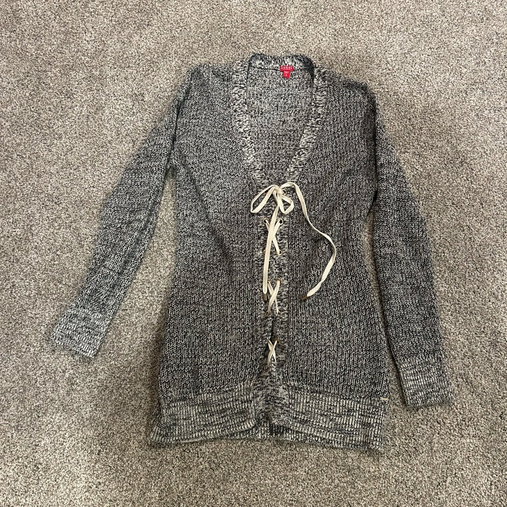 Guess Black and White Knit Sweater